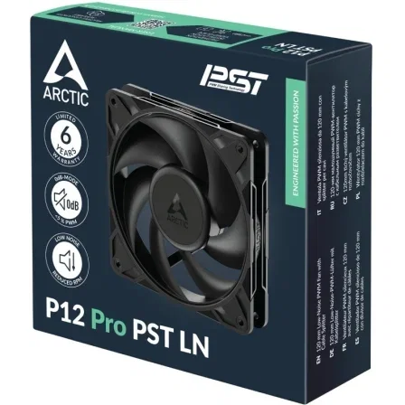 Arctic P12 Pro PST LN Ventilador PC 12 cm Negro